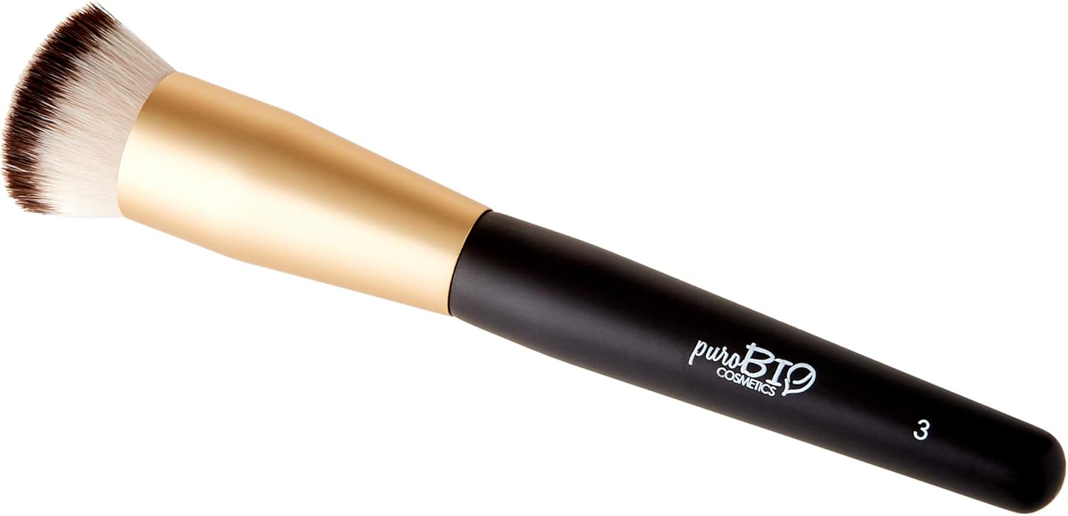 PuroBio Flat Kabuki Facial Brush, No. 03