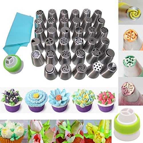 WESTENCAT Cake Decorating Kit Nozzles Pastry Set For Dessert Cake Decorations Craft Tool Set Of 35 pieces