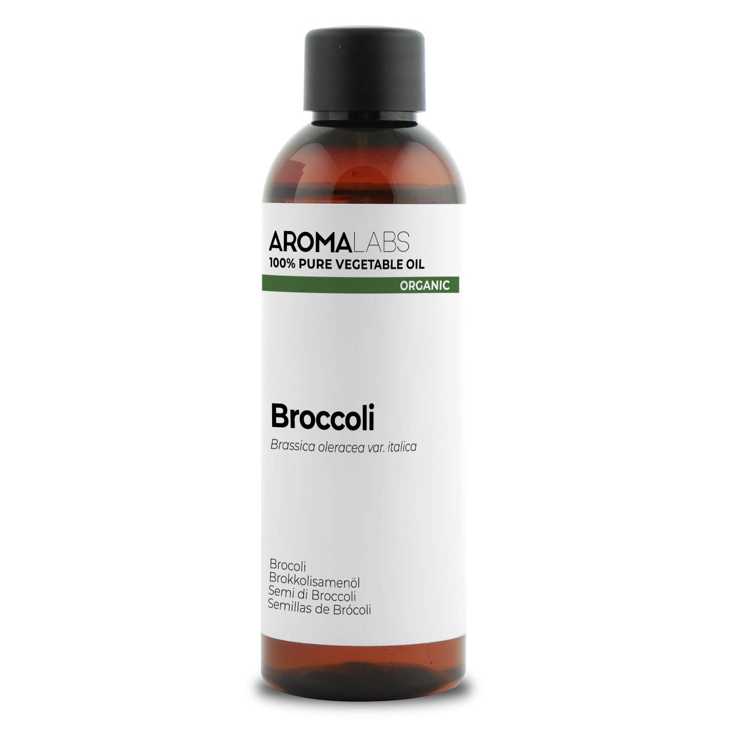 ORGANIC - BROCCOLI Oil - 100mL - 100% Pure, Natural, Cold Pressed and Cosmos Certified - AROMA LABS (French Brand)