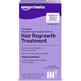 Amazon Basics Minoxidil Topical Solution USP, 2% Hair Regrowth Treatment for Women, 3-Month Supply, Unscented, 2 fl oz (Pack of 3) (Previously Amazon Basic Care)