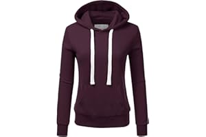 DOUBLJU Basic Lightweight Pullover Sweater Top Essential Comfy Casual Hoodie Sweatshirt for Womens Clothes with Plus Size