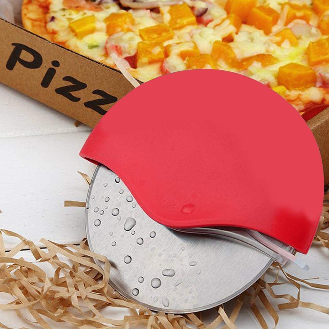 OD\'lover Stainless Steel Pasta Pastry Pizza Cutter Kitchen Tool Pizza Wheel Knife Hob Graters, Peelers & Slicers