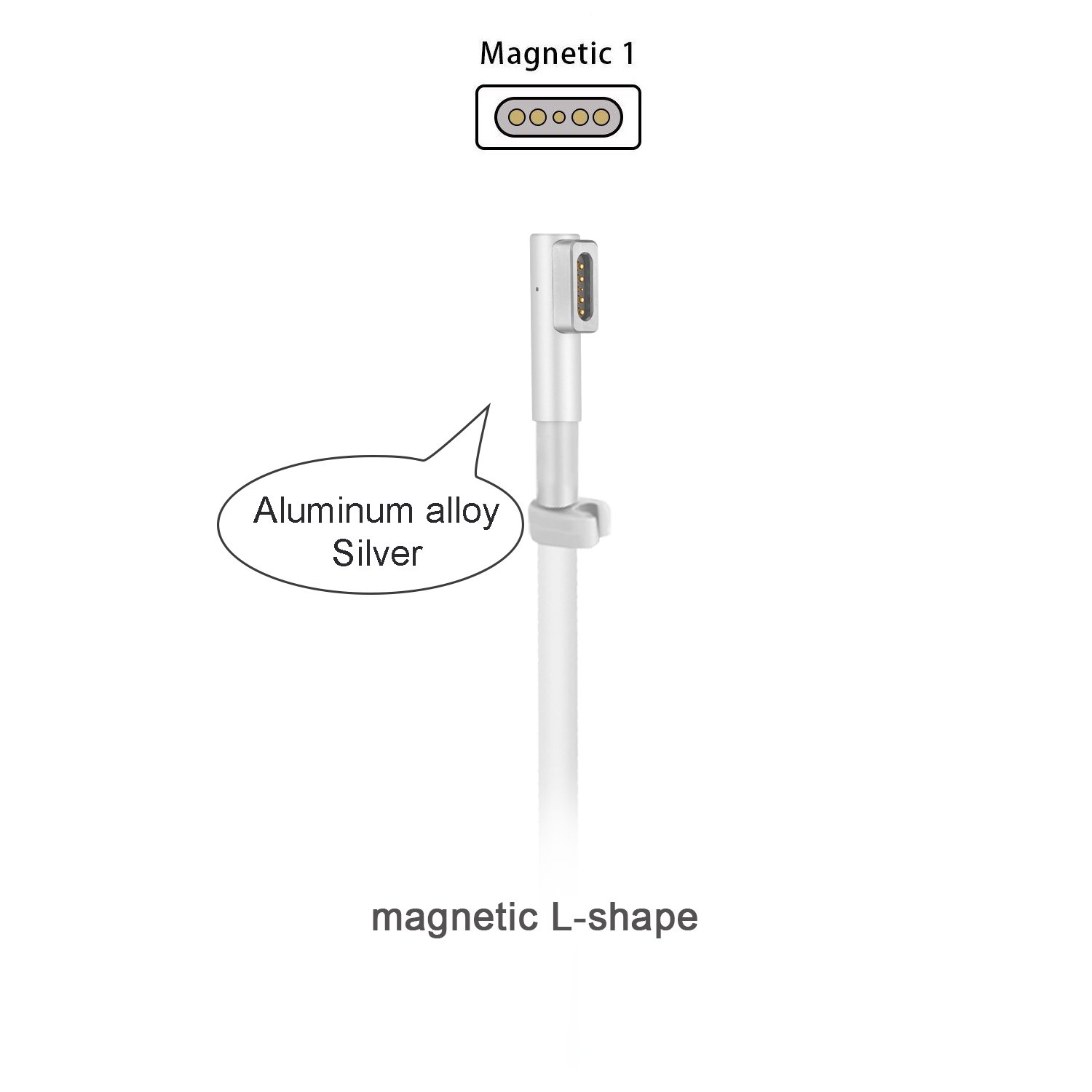 60W LTip Magsafe Laptop Computer AC Power Adapter Charger Replacement for Apple MacBook 13 inch