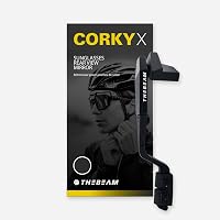 THE BEAM CORKY DROP Bike Mirror - Folding Handlebar Mirror For Drop Bars, 360° Rotation, Convex Lens