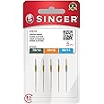 SINGER Stretch Sewing Machine Needles – Size 70/10, 80/12, 90/14-5 Pack