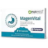 5-in-1 High Potency H. Pylori Probiotic, 1 Per Day - Supports Gastric Lining Integrity, Occasional Indigestion, Acid Comfort - Pylopass Lactobacillus Reuteri, Gluten Free, Vegan, 30ct, Made in Germany