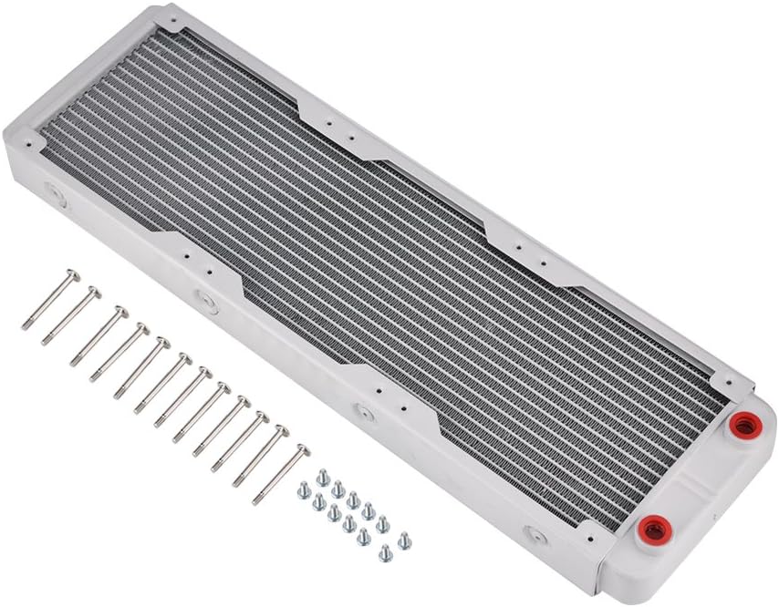 Richer-R Watercooling Radiator Aluminium Heatsink for PC - White (240 mm/360 mm) (360 mm)