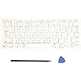 Replacement US Keyboard Full Set of Keycap Keys and Tool Applicable for ipad Pro/Air 11/13“ Magic Keyboard (MKB-1 White)