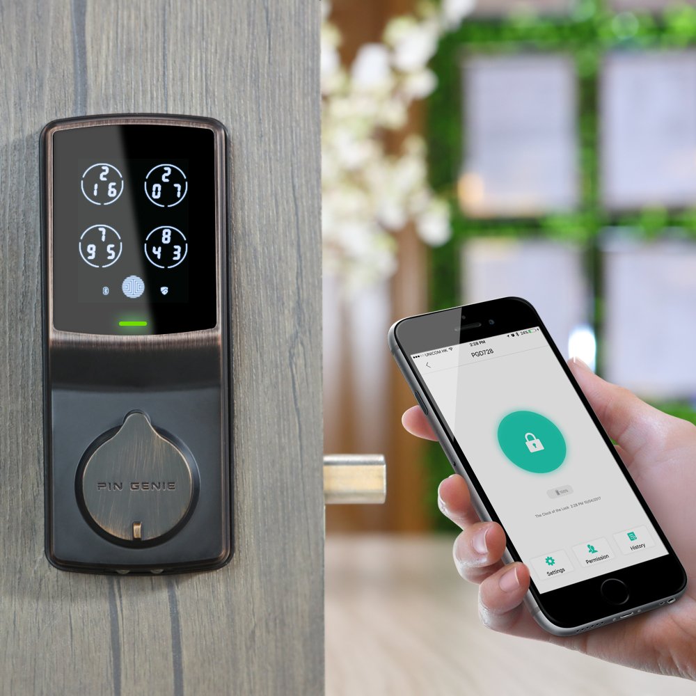 PIN Genie Keyless entry Smart Lock, Door Lock (PGD 728) with Discreet