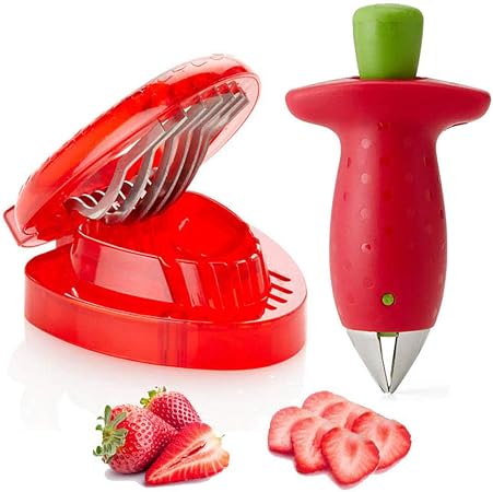 Strawberry Huller Fruit Slicer Set