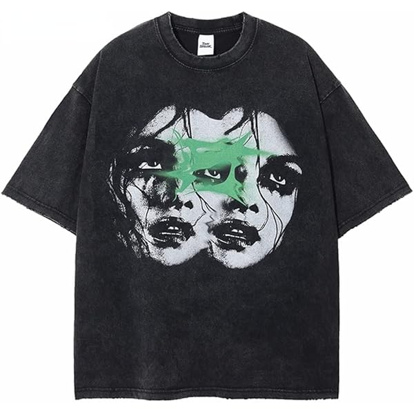 Y2k Shirts Men Women 90S Vintage Graphic Tees Oversize Grunge