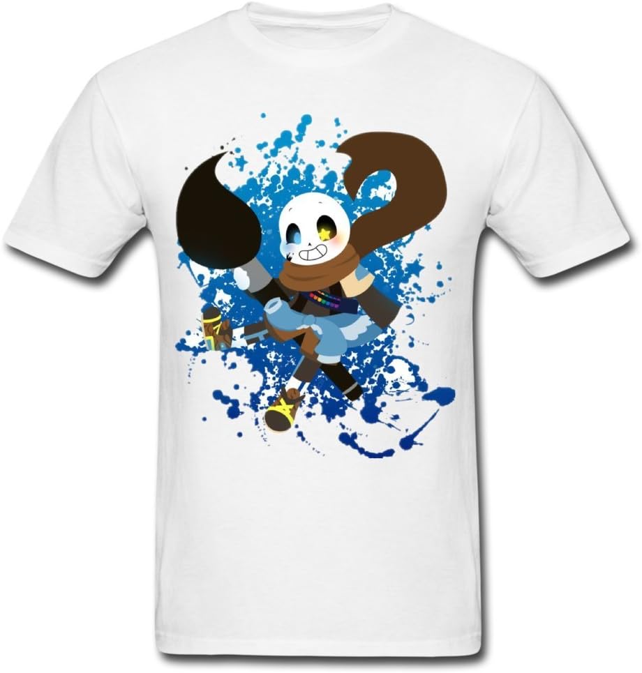 LeiANze Undertale Ink Sans And Skelebros Your Own Zone Men's T-Shirts White Small