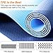 arteesol Yoga Mat, Non-Slip Exercise Mat Pollutant-Free TPE Fitness Mat with Carrying Strap for Yoga/Pilates/Exercises/Gymnastics-183 x 61 x 0.6 cm-8 Colors(Navy)thumb 4