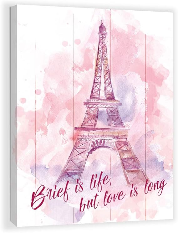 Paris Eiffel Tower Wall Decor for Girls Bedroom Modern Home
