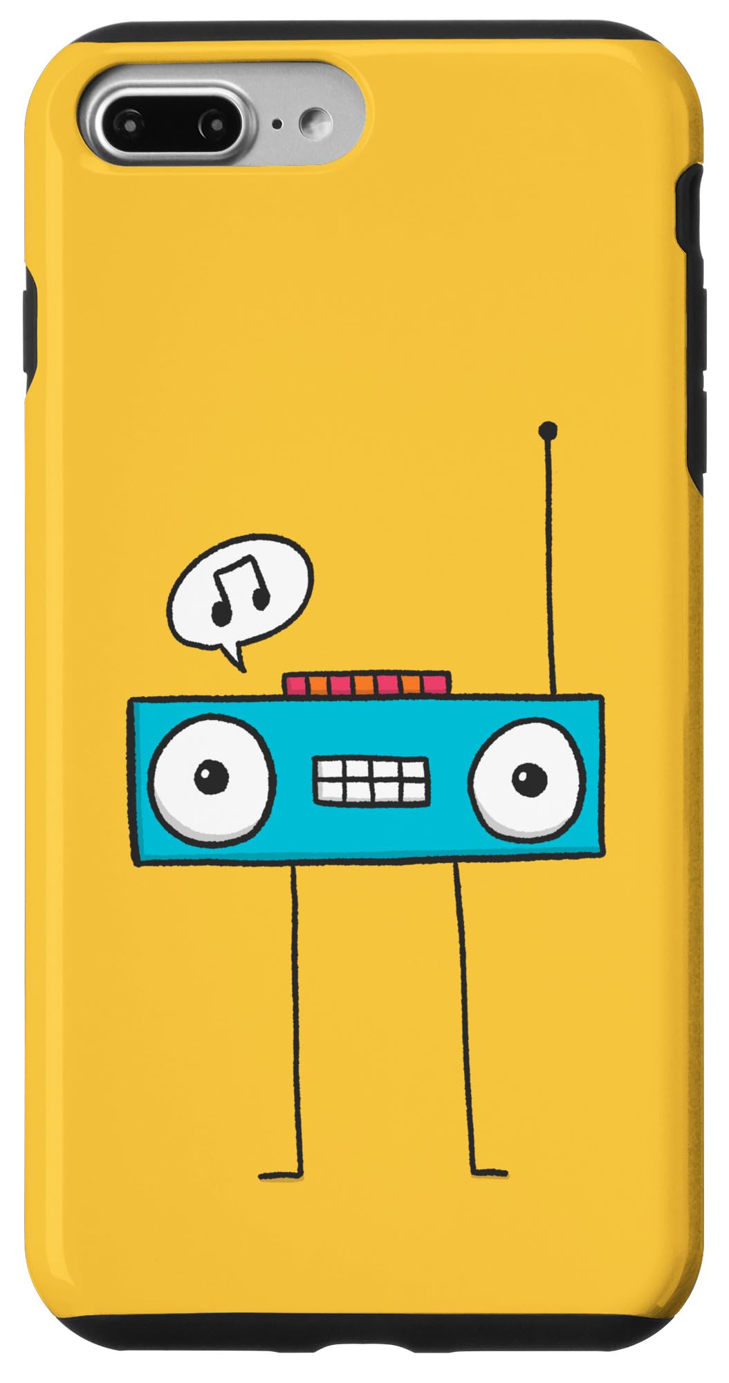 iPhone 7 Plus/8 Plus Happy Boombox Buddy Illustrated Case