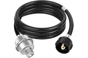 ETHANBERG Propane Fuel Filter F273699 with 6FT Hose and QCC1/Type1 Adapter Connect 20-45 lb Propane Tanks, Propane Adapter Hose, Compatible with Mr heater Buddy and Big Buddy