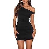 LCNBA Women's Off The Shoulder Sexy Going Out Bodycon Sleeveless Party Club Mini Dress