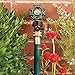 E-zoe 03V Heavy Duty Brass Garden Hose Connector with Shut Off Valve Single Brass Water Hose Parts 3/4 Inlet and Outlet Thread with Comfort Grip to Control Water Flow
