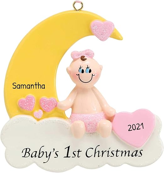 baby girl ornament