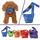 YAMAY Dog Muzzle Muzzles for Barking Biting Chewing Licking Nylon Mesh Comfortable Adjustable Velcro for Small Medium Large Dogs Puppy Anti Bite Chew Bark Lick Allow Drinking Walking
