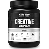 Jacked Factory Creatine Monohydrate Powder 1000g - 5g Daily Creatine Supplement for Men and Women, Vegan-Friendly, Third-Part
