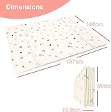 KandyToys Folding Baby Play Mat 1.98m x 1.48m Thick 10mm XPE Waterproof view 3