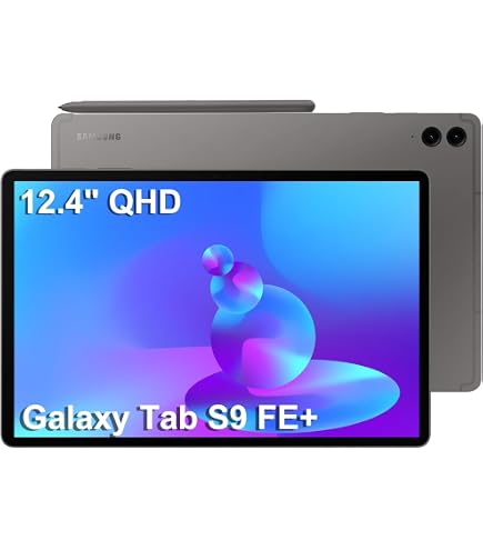 Amazon.com : SAMSUNG Galaxy Tab S9 FE+ Plus w/S-Pen (256GB, 12GB