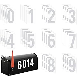 Reflective Mailbox Numbers for Outside, 4 Sets