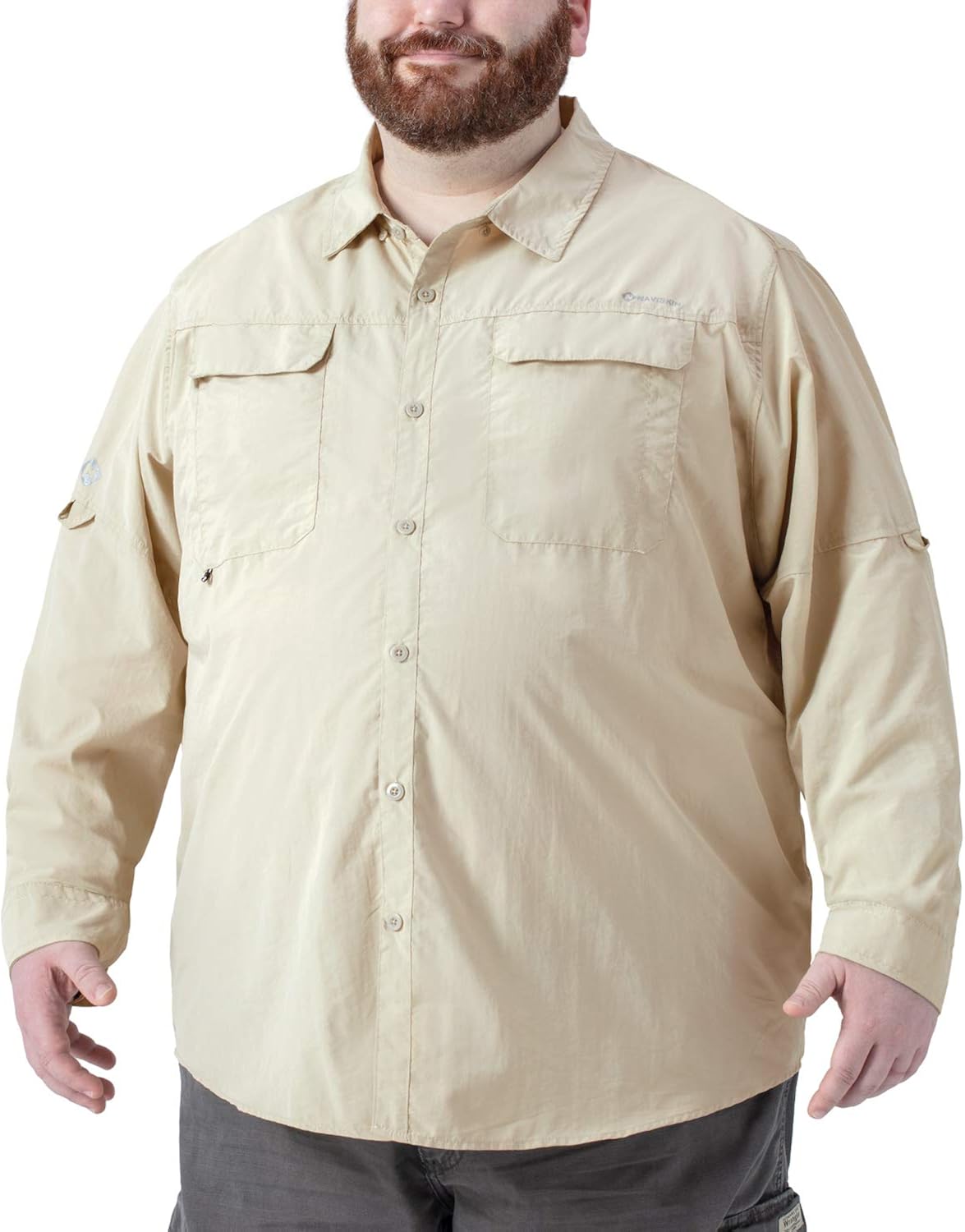 Naviskin Men's Plus Size UPF 50+ Sun Protection Long Sleeve Quick Drying Outdoor Shirt Big & Tall XL-4XL: Clothing