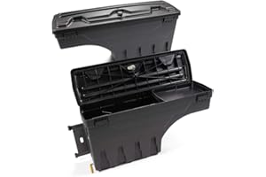 G-PLUS Lockable Storage Box Compatible With Chevy Silverado/GMC Sierra 1500/2500HD/3500HD 2007-2018 Lockable Storage Box Case Truck Bed Toolbox Pair
