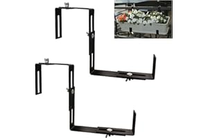 Adjustable and Detachable Planter Box Brackets - Hanging and Window Flower Box Brackets, Suitable for Fences, Window Sills, G