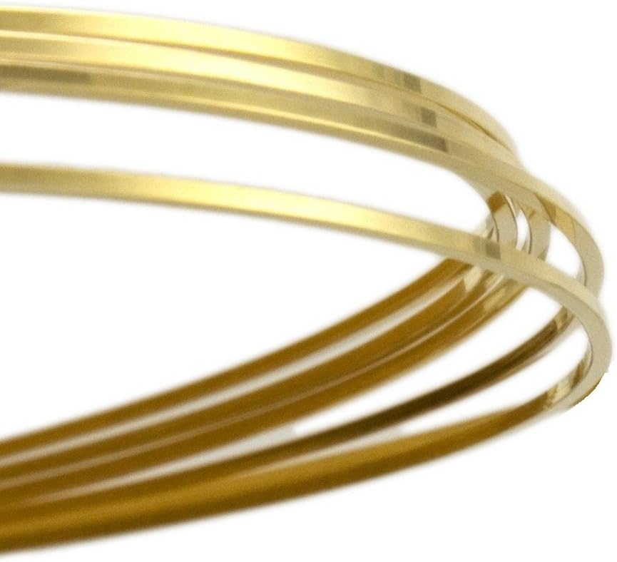 18 Ga Yellow Brass Square Wire Dead Soft 25 Ft Coil