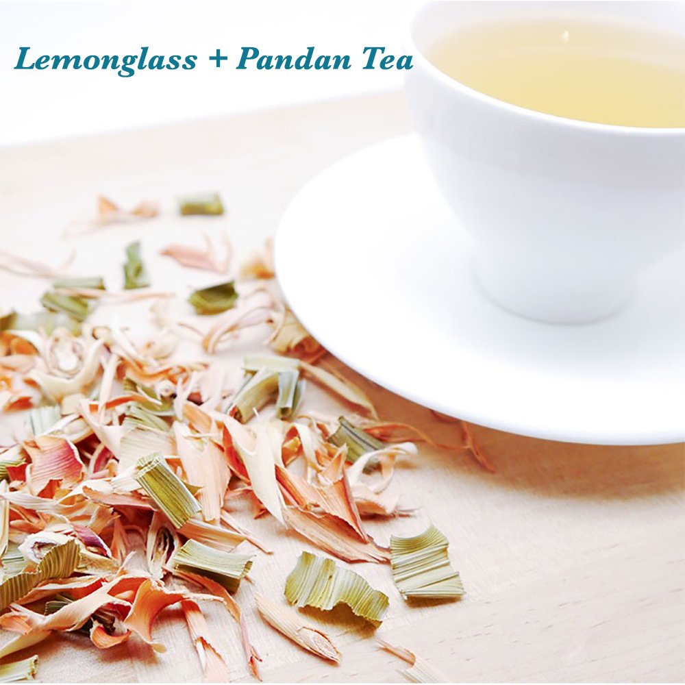LEMONGRASS PANDAN TEA - Organic Herbal Tea Helps Blood Circulation (leaf) 3.5OZ