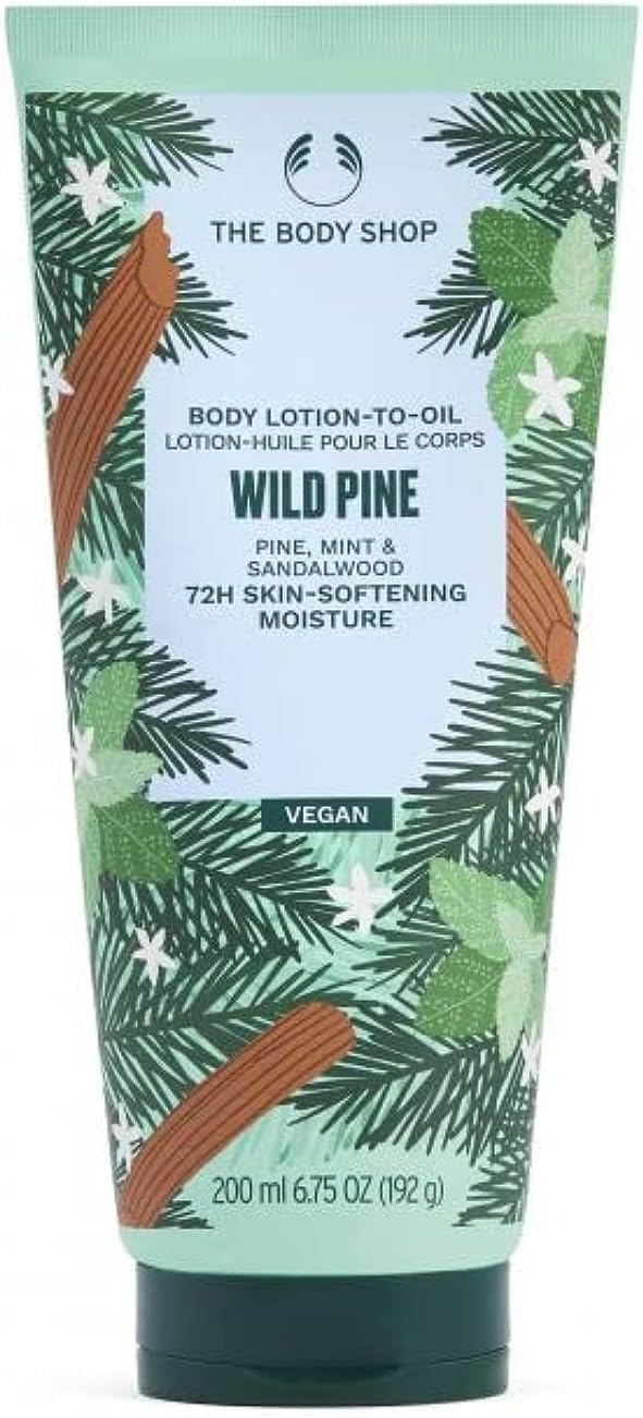 The Body Shop Wild Pine Body Lotion 250ml Fresh Scent Moisturizing Hydration