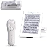 SK SYUKUYU RF Remote Control Page Turner for Kindle Reading Ipad Surface Comics, iPhone Android Tablets Reading Novels Taking Photos(White)