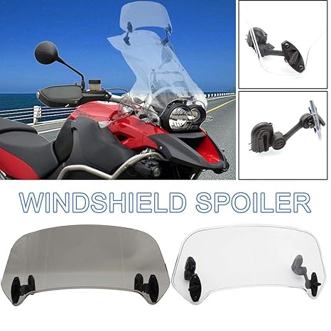 cuffslee Motorrad Einstellbare Windschutzscheibe Windschutzscheibe ...