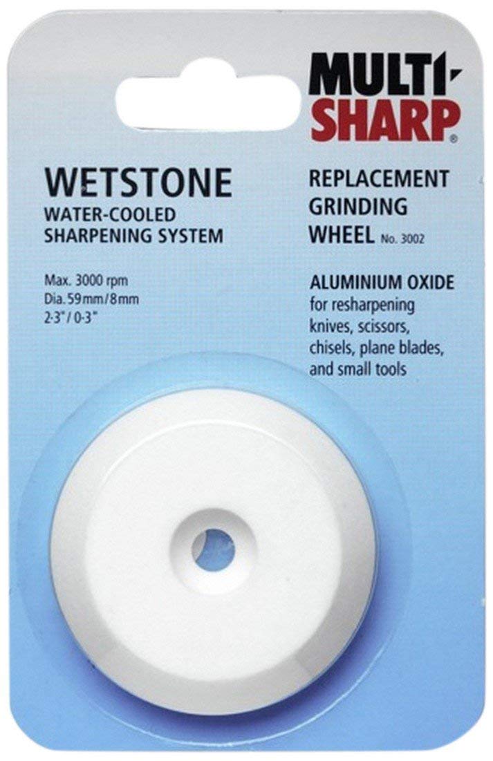 Multi-Sharp 3002 Aluminium Oxide Replacement Grinding Wheel for ‘Wetstone’ Chisel Sharpener