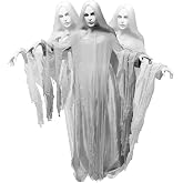 Haunted Hill Farm 2.6-Ft. Rising Ghost Woman Animatronic with Sound | 2.6-Ft Rising Ghost Woman by Tekky, Battery Operated, Sound Activated, Sound Effects, Indoor or Outdoor Creepy Decoration