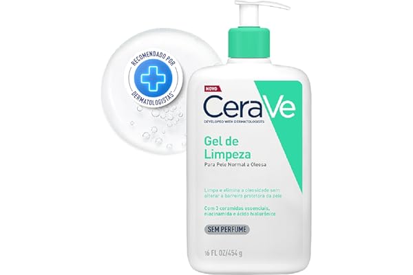 CeraVe, Gel de Limpeza Facial para pele oleosa, com Ácido Hialurônico e Niacinamida