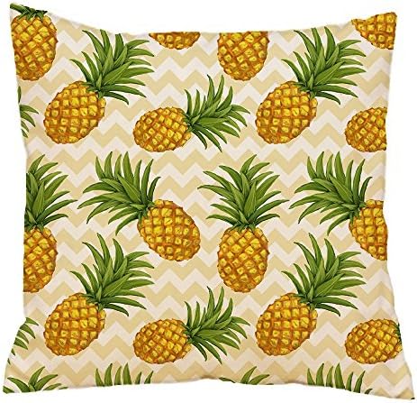 Realistic Pineapple Throw Pillow Case 22"x 22"