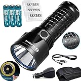 Bundle:Olight SR52UT Rechargeable Cree XP-L HI LED 1100 lumens 800 meters Waterproof flashlight+3*Olight 18650 3400 mAh Battery +3*Skyben 18650 Battery Case