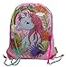 AWEHIRU Unicorn Drawstring Bag Gym Sack Pack for Kids, Gift String Backpack Cinch Bag for School and Birthday Party