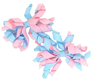 Amazon Com Mini Korker Hair Bow Clips Set Of 2 Light Pink Light
