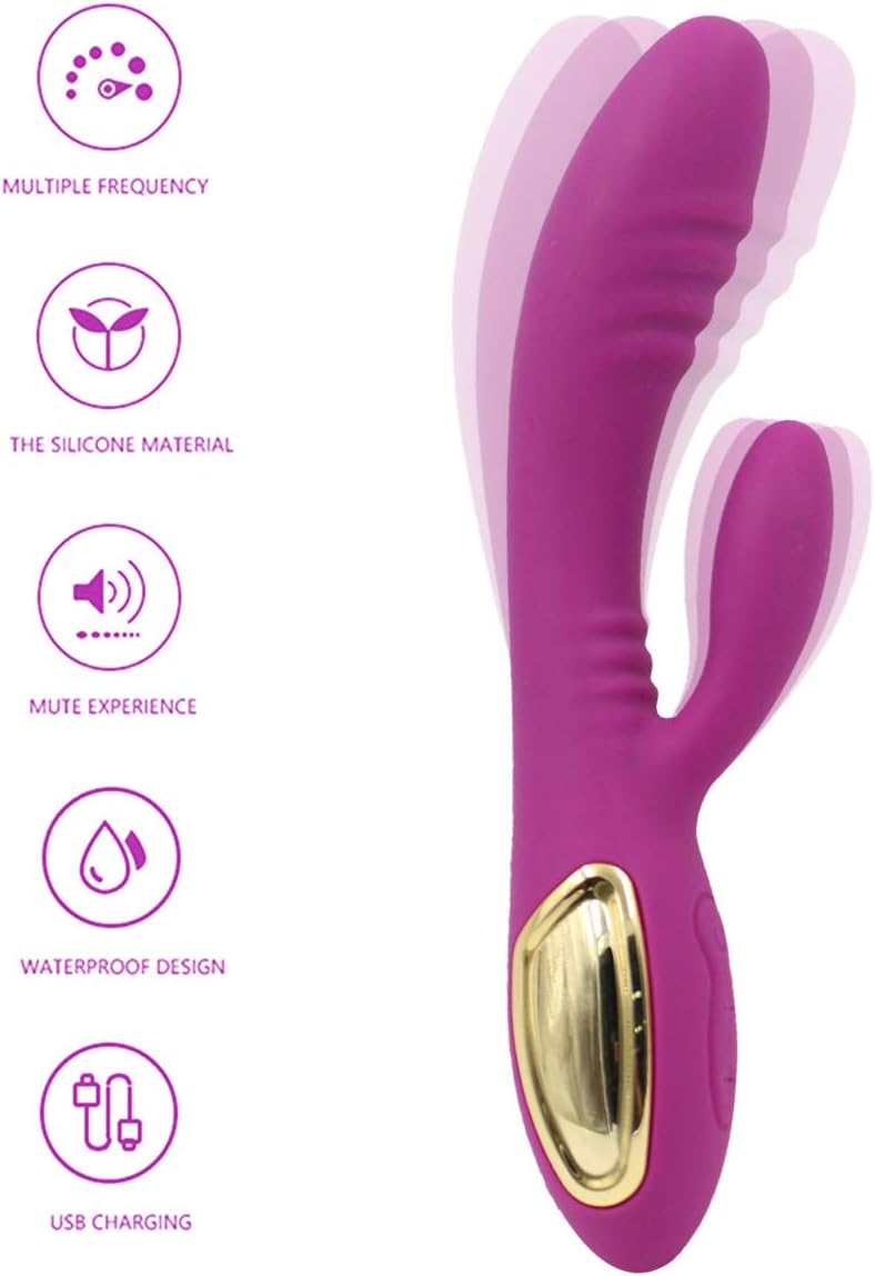 Low Noise Message Upgraded Wireless Electric Relieves Stress Vibration Travel Rechargeable USB Cordless Pleasure for Home Fitness Sports (DEEP-Purple)