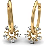 RM Jewellers92.5 Sterling Silver American Diamond Stylish Clip-On Earrings For Women