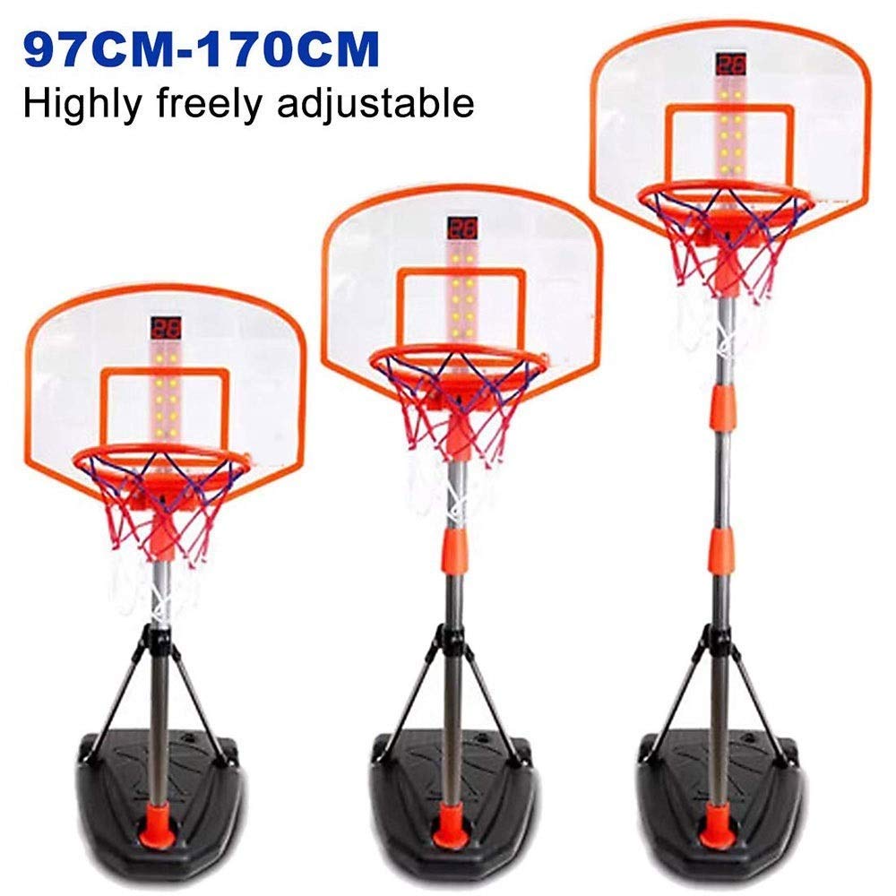 KJRJLQ Sistema de Baloncesto Mini Hoop con Poste y Bola de Altura ...