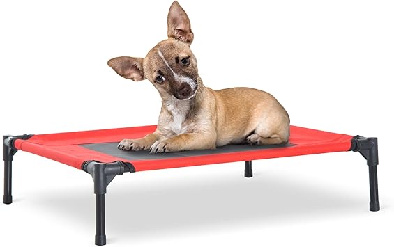 pawhut elevated dog bed