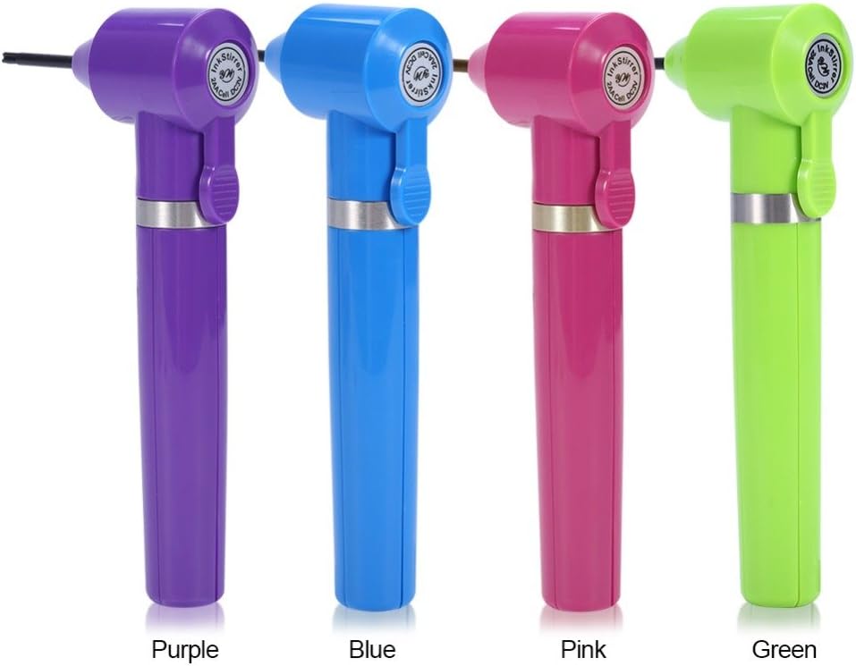 Le Fu Li Permanent Pigment Mixer Machine Body Art Tattoo Accessories Supplies Beauty Ink Colour Blender + 5Pcs Mixer Sticks 2 sticks (random colors)