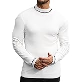 OYOZONE Men's Slim Fit Mock Turtleneck Pullover Sweater Casual Basic Knitted Thermal Sweaters