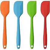 Silicone Spatulas, 11 inch Rubber Spatula Heat Resistant Seamless One Piece Design Non-Stick Flexible Scrapers Baking Mixing 